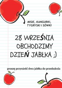 Red and Green Notebook Apples Congratulations Poster (1)