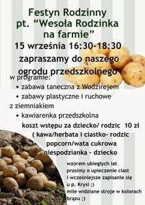 Zielony i Biały Tradycyjny Święto Ziemniaka Plakat (2)